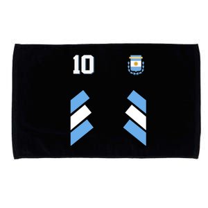 Retro 10 Argentina Jersey Argentinian Soccer Flag Microfiber Hand Towel