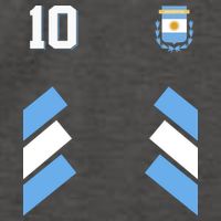 Retro 10 Argentina Jersey Argentinian Soccer Flag Vector Backpack