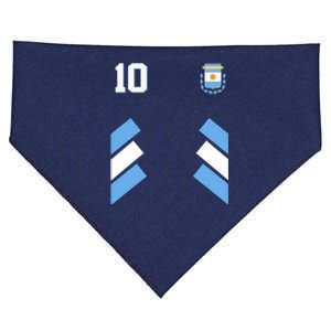 Retro 10 Argentina Jersey Argentinian Soccer Flag USA-Made Doggie Bandana