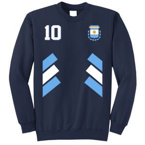 Retro 10 Argentina Jersey Argentinian Soccer Flag Sweatshirt