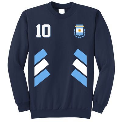 Retro 10 Argentina Jersey Argentinian Soccer Flag Sweatshirt