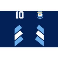 Retro 10 Argentina Jersey Argentinian Soccer Flag Bumper Sticker