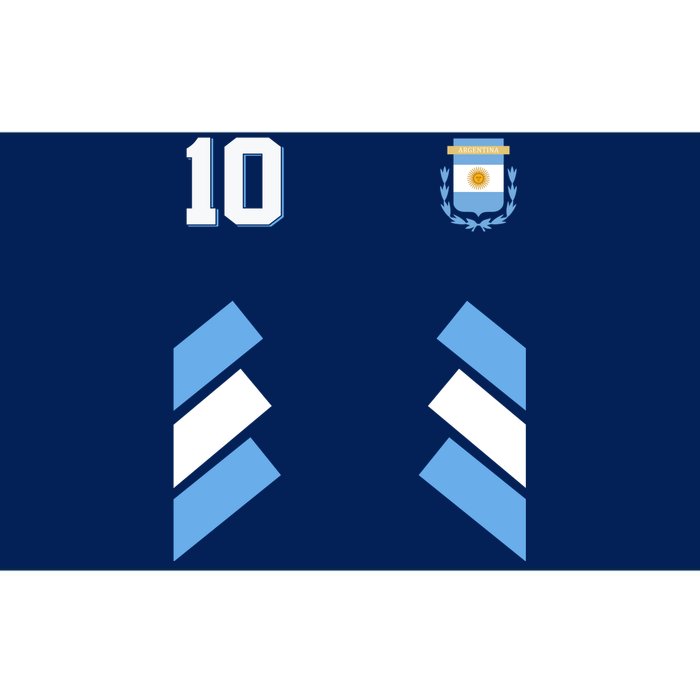 Retro 10 Argentina Jersey Argentinian Soccer Flag Bumper Sticker