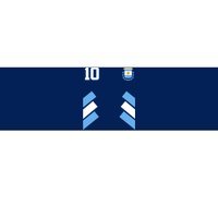 Retro 10 Argentina Jersey Argentinian Soccer Flag Bumper Sticker