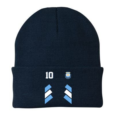 Retro 10 Argentina Jersey Argentinian Soccer Flag Beanie