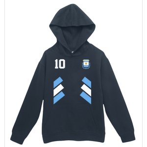 Retro 10 Argentina Jersey Argentinian Soccer Flag Urban Pullover Hoodie