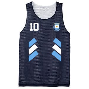 Retro 10 Argentina Jersey Argentinian Soccer Flag Mesh Reversible Basketball Jersey Tank