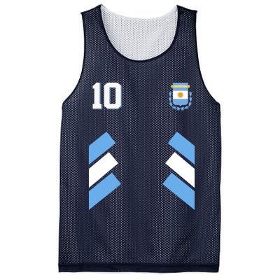 Retro 10 Argentina Jersey Argentinian Soccer Flag Mesh Reversible Basketball Jersey Tank