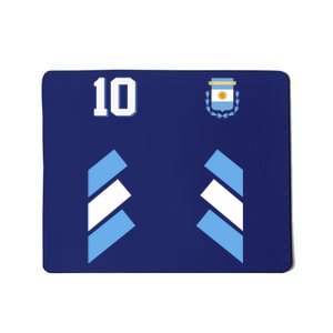 Retro 10 Argentina Jersey Argentinian Soccer Flag Mousepad