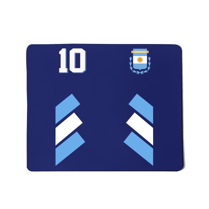 Retro 10 Argentina Jersey Argentinian Soccer Flag Mousepad