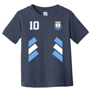 Retro 10 Argentina Jersey Argentinian Soccer Flag Toddler T-Shirt