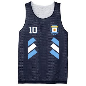 Retro 10 Argentina Football Argentinian Soccer Argentina Flag Mesh Reversible Basketball Jersey Tank