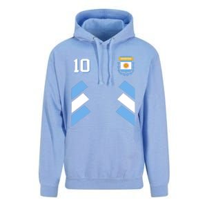 Retro 10 Argentina Football Argentinian Soccer Argentina Flag Unisex Surf Hoodie