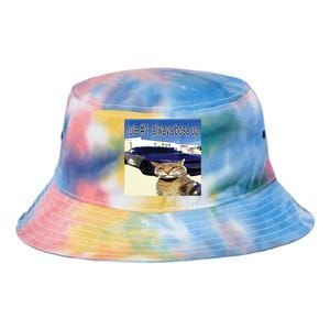 Rule 1 Always Boss Up Funny Cat Oddly Specific Dank Meme Tie Dye Newport Bucket Hat