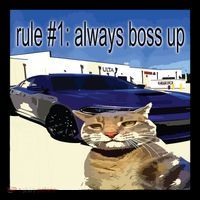 Rule 1 Always Boss Up Funny Cat Oddly Specific Dank Meme Kids T-Shirt
