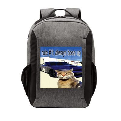 Rule 1 Always Boss Up Funny Cat Oddly Specific Dank Meme Vector Backpack