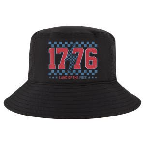 Retro 1776 America 4th Of July Usa Flag Fourth Of July Cool Comfort Performance Bucket Hat