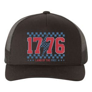 Retro 1776 America 4th Of July Usa Flag Fourth Of July Yupoong Adult 5-Panel Trucker Hat