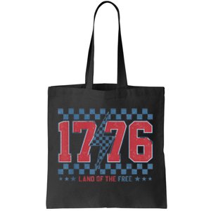 Retro 1776 America 4th Of July Usa Flag Fourth Of July Tote Bag