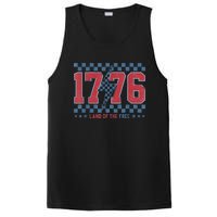 Retro 1776 America 4th Of July Usa Flag Fourth Of July PosiCharge Competitor Tank