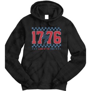 Retro 1776 America 4th Of July Usa Flag Fourth Of July Tie Dye Hoodie