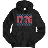 Retro 1776 America 4th Of July Usa Flag Fourth Of July Tie Dye Hoodie