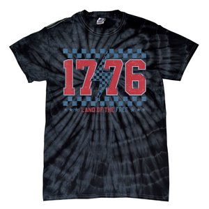 Retro 1776 America 4th Of July Usa Flag Fourth Of July Tie-Dye T-Shirt