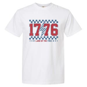 Retro 1776 America 4th Of July Usa Flag Fourth Of July Garment-Dyed Heavyweight T-Shirt