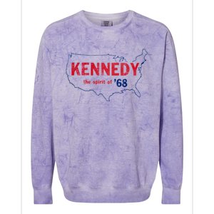 Retro 1968 Bobby Kennedy Gift Rfk Robert Kennedy Gift Colorblast Crewneck Sweatshirt