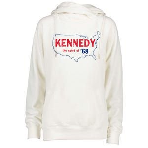 Retro 1968 Bobby Kennedy Gift Rfk Robert Kennedy Gift Womens Funnel Neck Pullover Hood