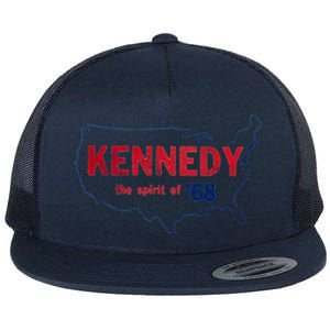 Retro 1968 Bobby Kennedy Gift Rfk Robert Kennedy Gift Flat Bill Trucker Hat