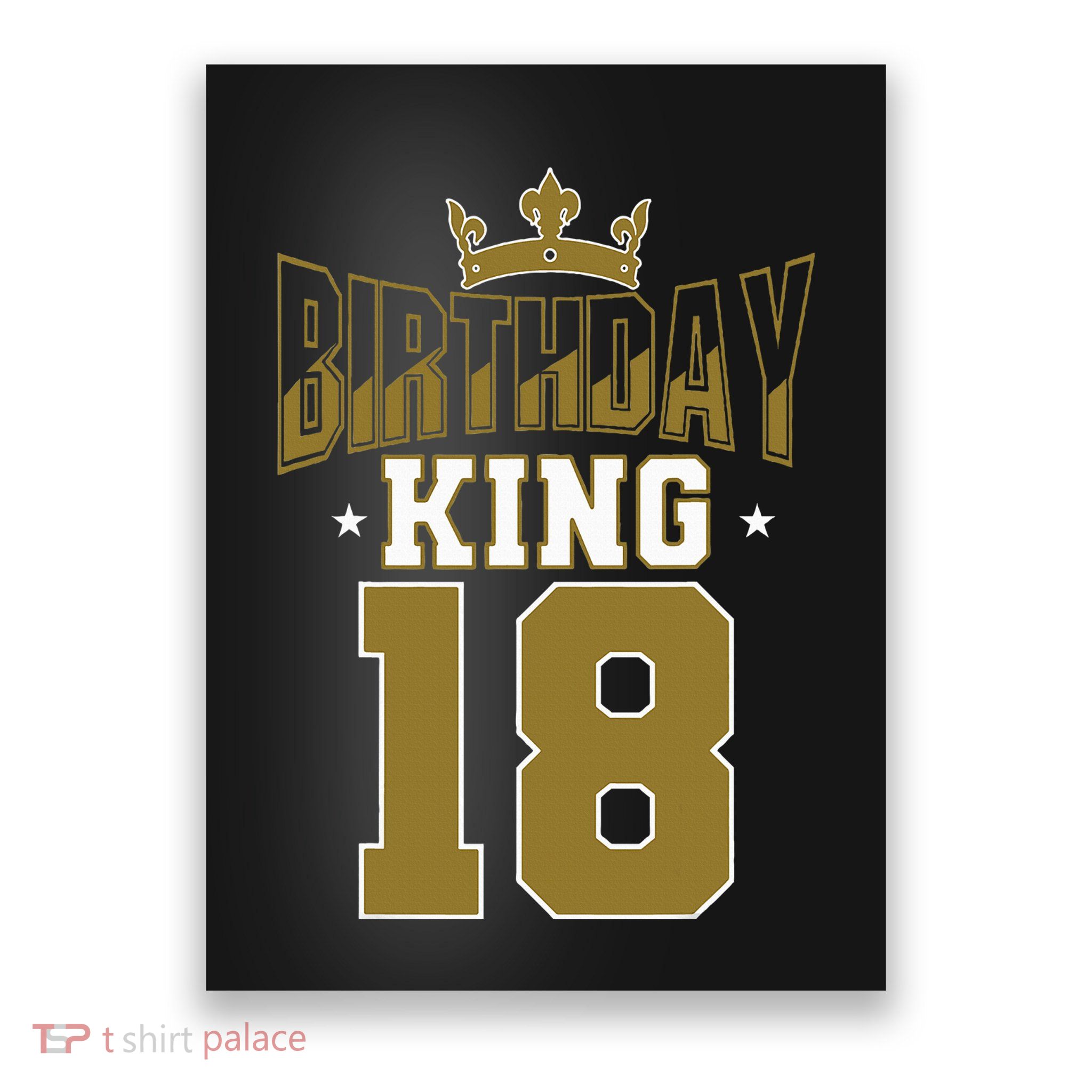 Royal 18th Birthday Celebration King's Party Theme Poster