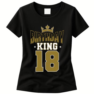 Royal 18th Birthday Celebration King's Party Theme Womens T-Shirt