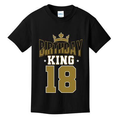 Royal 18th Birthday Celebration King's Party Theme Kids T-Shirt