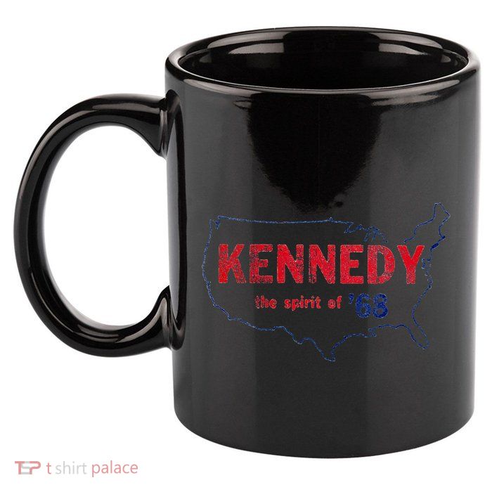 Retro 1968 Bobby Kennedy Rfk Robert Kennedy 11oz C Handle Ceramic Mug