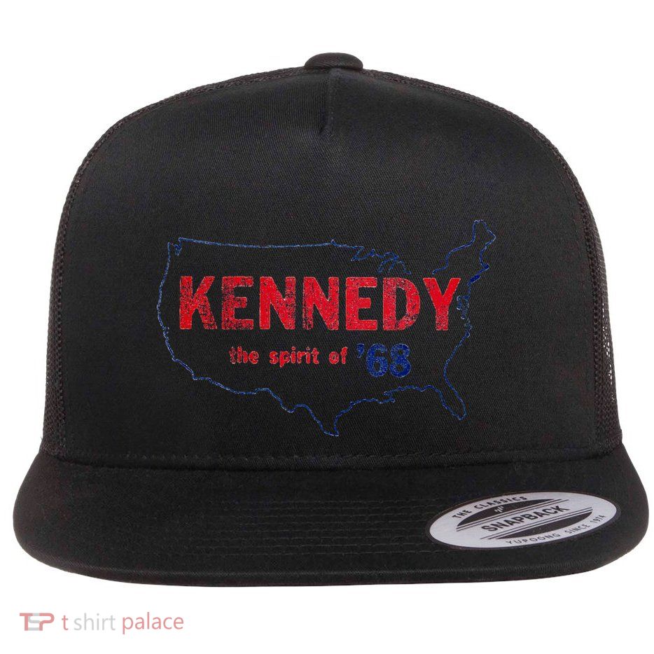 Retro 1968 Bobby Kennedy Rfk Robert Kennedy Flatbill Hat