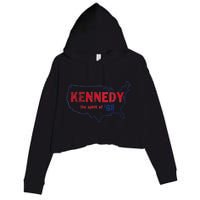 Retro 1968 Bobby Kennedy Rfk Robert Kennedy Crop Fleece Hoodie