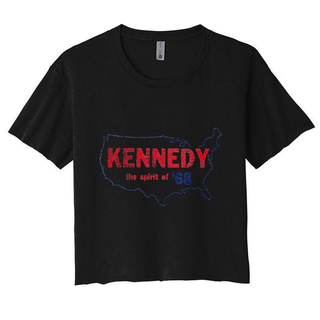 Retro 1968 Bobby Kennedy Rfk Robert Kennedy Crop Top