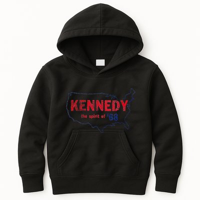 Retro 1968 Bobby Kennedy Rfk Robert Kennedy Kids Hoodie