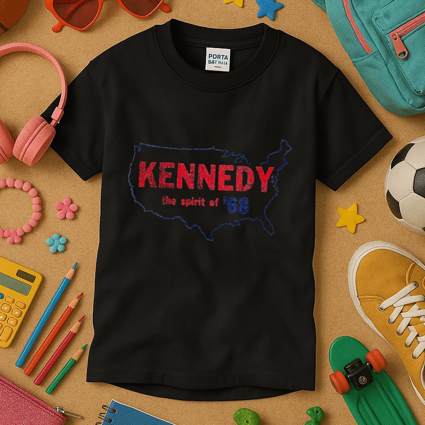 Retro 1968 Bobby Kennedy Rfk Robert Kennedy Kids T-Shirt