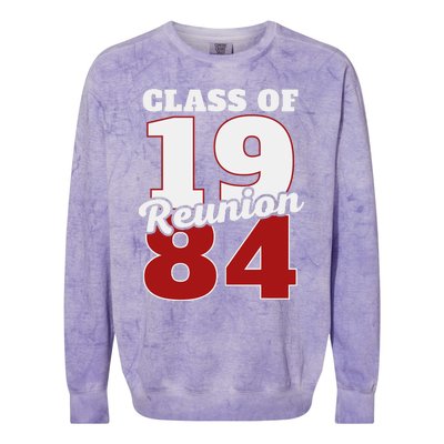 Reunion 1984 Class Of 1984 Reunion 84 Graduation 1984 Colorblast Crewneck Sweatshirt