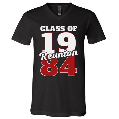 Reunion 1984 Class Of 1984 Reunion 84 Graduation 1984 V-Neck T-Shirt