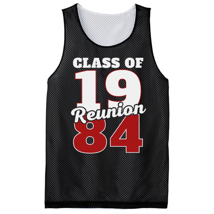 Reunion 1984 Class Of 1984 Reunion 84 Graduation 1984 Mesh Reversible Basketball Jersey Tank