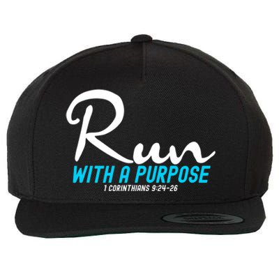 Retro 1 Corinthians 924 26 Run With A Purpose Wool Snapback Cap