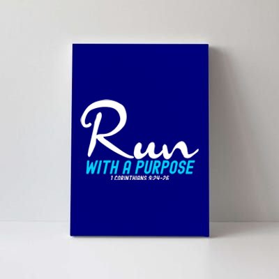 Retro 1 Corinthians 924 26 Run With A Purpose Canvas