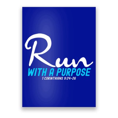 Retro 1 Corinthians 924 26 Run With A Purpose Poster