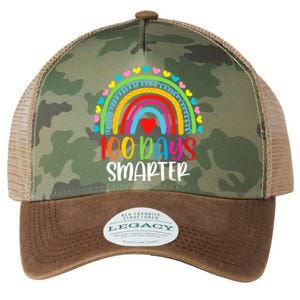 Rainbow 100 Days Of School 100 Days Smarter Gift Legacy Tie Dye Trucker Hat