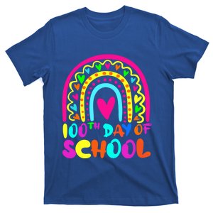 Rainbow 100 Days Of School 100th Day Of School Gift T-Shirt