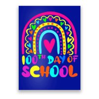 Rainbow 100 Days Of School 100th Day Of School Gift Poster