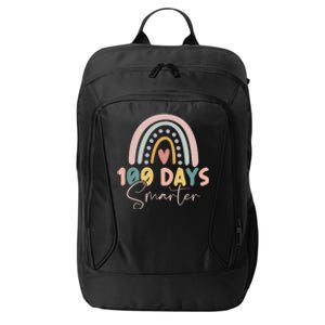 Rainbow 100 Days Smarter Teacher Student 100th Day Of School Gift City Backpack